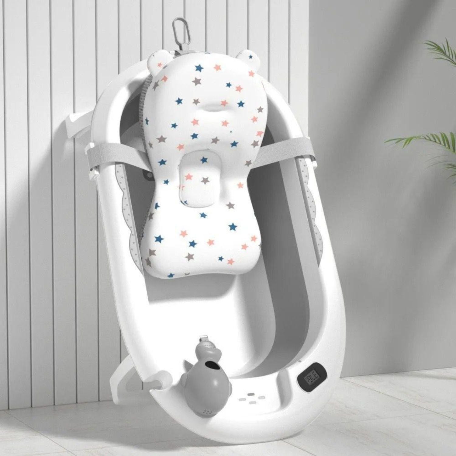 Set Bañera Plegable con Termómetro BabyWhale®