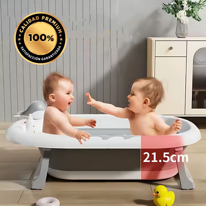 Set Bañera Plegable con Termómetro BabyWhale®