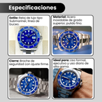 Reloj Submariner Azul - Diseño Premium, Elegancia y Presencia en tu Muñeca