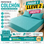 OFERTA EN CUBRE COLCHON PAGUE 1 LLEVE 2 + 4 FUNDAS DE ALMOHADA GRATIS